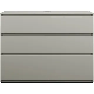 Burgbad Waschtischunterschrank 3 Auszüge 120,2 x 90 x 55,2 cm Basaltgrau Matt