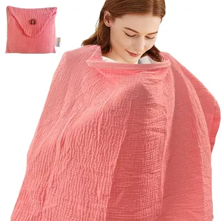 Alimos Stilltuch mit verstellbarem Riemen, atmungsaktiv und leicht, stilvoll und diskret, inkl. Aufbewahrungstasche, Rosa