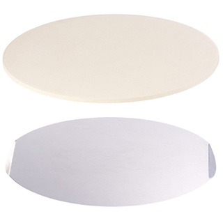 Cucina di Modena Runder Pizzastein mit Aluminium-Servierblech, Ø 33 cm