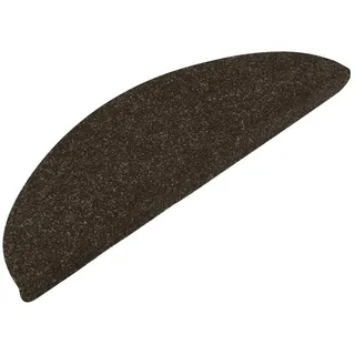 vidaXL Stufenmatten Selbstklebend 10 STK., Waschbare Faltbare Treppenmatte, Treppenteppich mit Klebestreifen auf der Rückseite, Stufenteppich Treppenschutz, Anthrazit