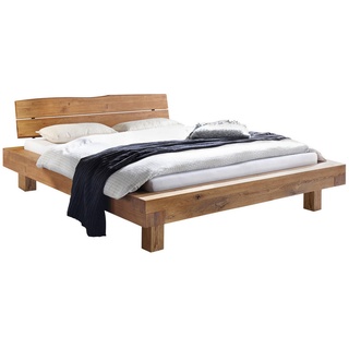 Hasena Bett, Eiche, Holz, Wildeiche, massiv, 200x200 cm, Über- und Sondergrößen erhältlich, in verschiedenen Größen erhältlich, Schlafzimmer, Betten, Doppelbetten