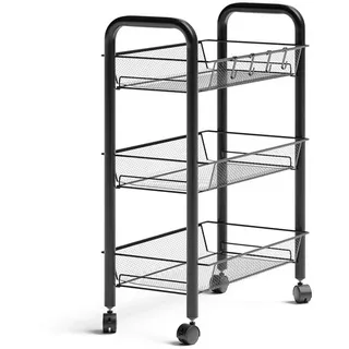 Vicco Unterschrank Rollcontainer 45 x 64 x 27 cm Schwarz