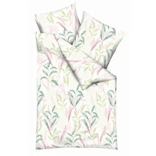 Kaeppel Bettwäsche Fresh Leaves - 100% Baumwolle Perkal (491) (Kiwi 273, 1 x 80x80 + 1 x 155x220 cm)