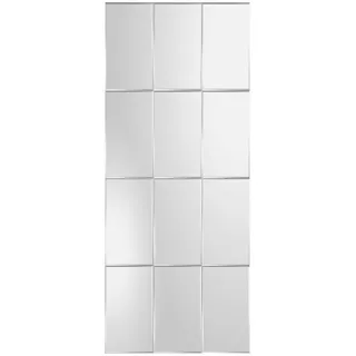 Xora Wandspiegel, Glas, rechteckig, 66x160x1.5 cm, Facettenschliff, feuchtraumgeeignet, senkrecht und waagrecht montierbar, in verschiedenen Größen erhältlich, Ganzkörperspiegel, Spiegel, Wandspiegel
