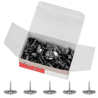 500 Stück Reißzwecken Silber, Reißnägel für Büro, Schule und DIY-Projekte, 1 cm Durchmesser, Edelstahl Rostfrei Reissnägel