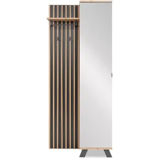 Kompaktgarderobe Medan Holzoptik Artisan-Eiche