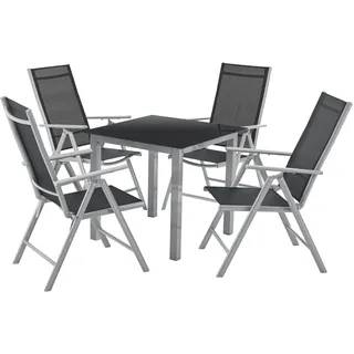 Juskys Milano Set 5-tlg. silbergrau