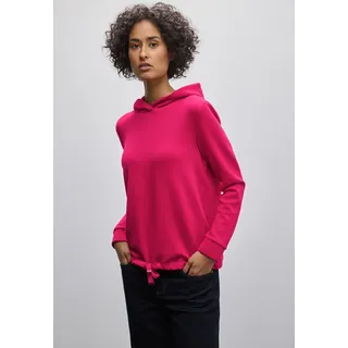 STREET ONE Hoodie mit elastischem Materialmix rosa 34 EU