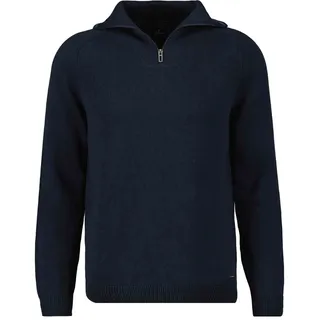 Troyer RAGMAN, Herren, Gr. 50, blau (marineblau), Strick, 100% Baumwolle, hoch geschlossener Ausschnitt, Pullover Troyer
