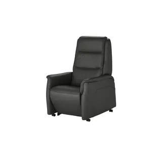 Hukla Fernsehsessel Dean Leder 70 x 107 x 88 cm Schwarz elektrisch