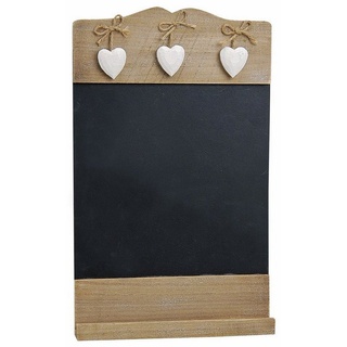 Levandeo® Memoboard, Memotafel Tafel Wandtafel mit Herzen aus Holz Vintage Shabby