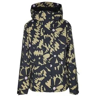 Roxy, Damen, Skijacke, Snowboardjacke Jetty (XL), Schwarz, Mehrfarbig, XL