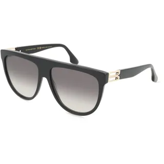 Victoria Beckham VB680S Damen-Sonnenbrille Vollrand Pilot Acetat-Gestell, schwarz