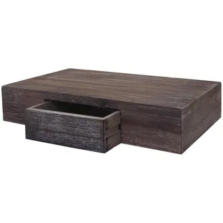 MCW Wandregal Cher 8x40x25cm Braun Shabby