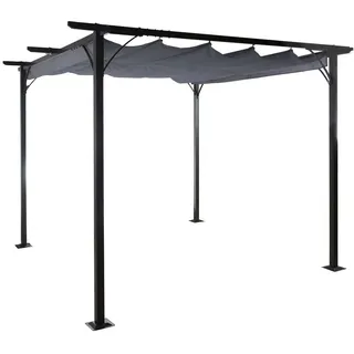 Mendler Pergola Avila 3,50 x 3,50 m inkl. Schiebedach grau