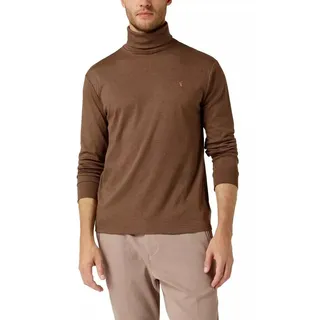 Polo Ralph Lauren Rollkragenshirt Longsleeve Rollkragen Shirt Pullover Custom Slim Fit Dünner, elastischer Jersey - Ärmel mit Bündchen braun S