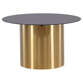Couchtisch Ystad Ø ca. 80 cm Schwarz/Gold