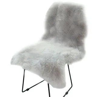 FELIXLEO Hochflor-Teppich Teppich Faux Lammfell Schaffell Weicher Flauschiger Grau grau
