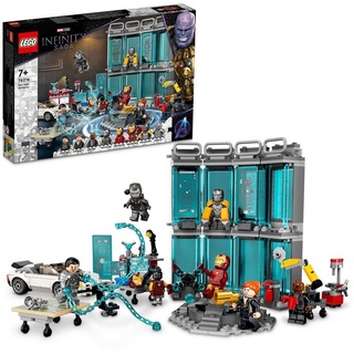 LEGO® Konstruktionsspielsteine LEGO 76216 Marvel Avengers Iron Mans Werkstatt - EOL 2023, (Set)