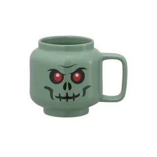 LEGO Keramiktasse Grünes Skelett, klein - graugrün