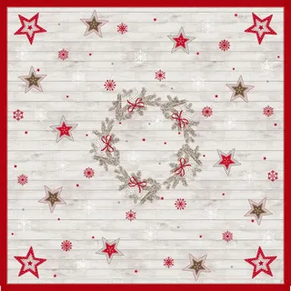Dunicel Mitteldecke 84x84 cm Cozy Winter - Festliche Tischdeko | Packung (20 Stück)
