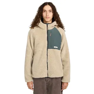 Element Wolfe Sherpa Fleecejacke beige grau - L