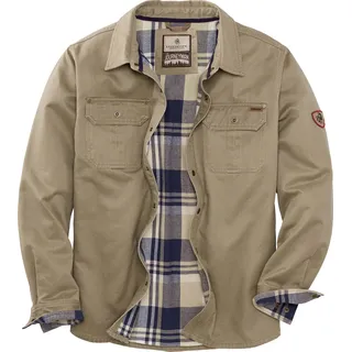 Legendary Whitetails Herren Hemdjacke mit Flanell Gefüttert, Gewachste Baumwolle, Wasserabweisend Jacke, Zweig, 4XL Tall