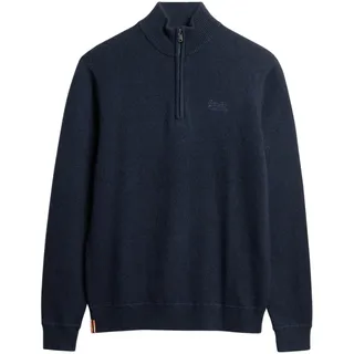 Superdry Herren Essential Strickpullover mit Halbreißverschluss und Stickerei - XL