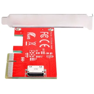 chenyang CY PCI-E 3.0 Express 4.0 x4 zu Oculink Interner SFF-8611 SFF-8612 Host-Adapter für PCIe SSD mit Halterung