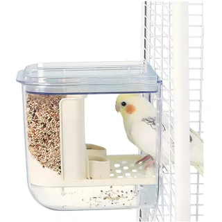 Kassiva Badehaus für Vogelkäfig, Vogelkäfigzubehör, hängende Vogelbadewanne, Badewannendusche für kleine und mittelgroße Vögel, Papageien, Unzertrennliche, Finken, Sittiche, Mannikin