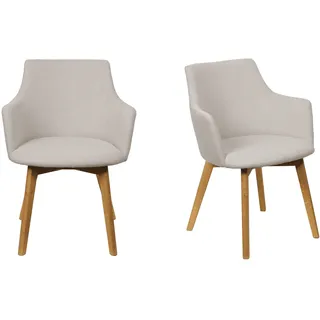 OTTO home Armlehnstuhl Ena Polyester beige 2er Set