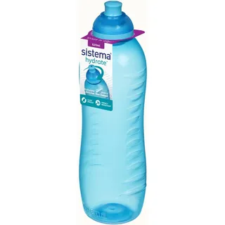 Sistema 460ml Twist `N` Sip Squeeze Bottle - Ocean Blue