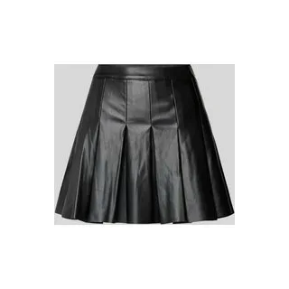 High Waist Minirock in Leder-Optik Modell 'PAULO', Black, M