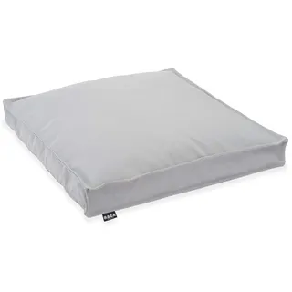 H.O.C.K. Sitzkissen Outdoor Stuhlkissen Classic Uni – UV-beständig, wasserabweisend, Fleckschutz – Garten Terrasse Balkon (50x50x5cm, Hellgrau)