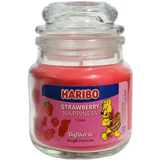 HARIBO Duftkerze Haribo All Year Duftkerze Strawberry Happiness 85g