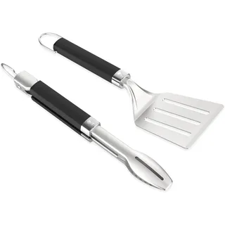 Weber Grillzange 2-teilig Edelstahl Schwarz
