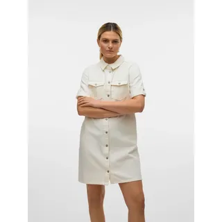 Vero Moda Jeanskleid Kurzarm Weiß 34