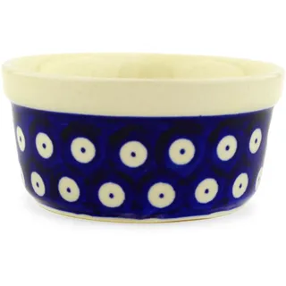 Original Bunzlauer Keramik Ragout fin Schüssel Ø 9 cm, 100 ml, Dipp-Schale, Souffleförmchen, Pastetenform, Creme Brulee Schälchen Dekor 42