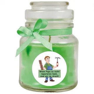 HS Candle Duftkerze (1-tlg), Kerze im Bonbonglas, Motivkerze mit ca. 110 Std. Brenndauer grün