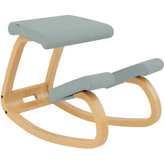 Varier Variable Balans Ergonomischer Stuhl Holz Braun/Hellgrün Bewegung Haltung Büro Home Office Lernen 10 Jahre Qualitätsgarantie