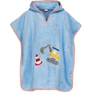 Playshoes Unisex Kinder Bademantel Handtuch Kinder Frottee-poncho Bagger S bis ca. 4 Jahre - S (bis ca. 4 Jahre)