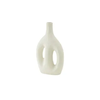 Vase , creme , Porzellan , Maße (cm): H: 28,5  Ø: 16.4