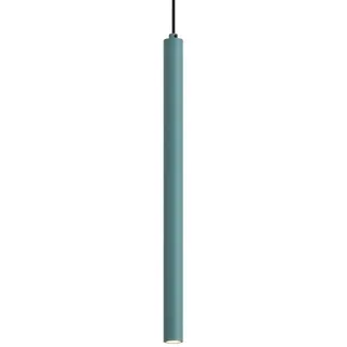 Qazqa Pendelleuchte Chuba, ohne Leuchtmittel, Warmweiß, QAZQA Hängeleuchte, g9, Blau, Stahl, Modern blau