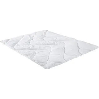 Erwin Müller Kinder-Steppbett, Bettdecke, Inlett mit Faserfüllung weiß Größe 100x135 cm - optimaler Feuchtigkeitsabtransport, pflegeleicht, waschbar, mit Wellensteppung