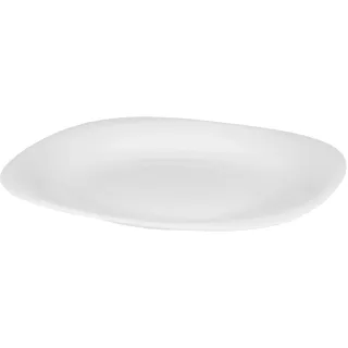 GALICJA Dessertteller QUADRO – Speiseteller – Plates – Essgeschirr – Tafelservice – Teller Flach – Essteller Weiß – Essservice – Essgeschirr Teller – Tableware – Plate – 21,5cm
