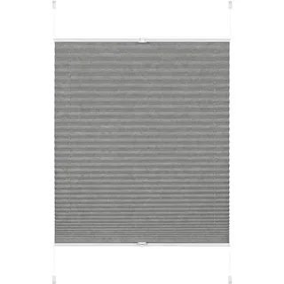 GARDINIA Plissee EASYFIX Lilly Green 90 x 130 cm grau/weiß