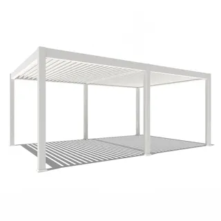 Weide Pergola Deluxe Plus 4 x 6 m Weiß