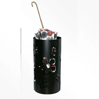 Szagato Schirmständer Design Flower 49x23x49 schwarz