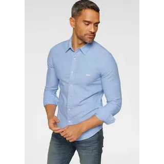 Levi's Levi's® Jeanshemd »BATTERY HM SHIRT SLIM«, mit Logobadge Levi's® hellblau M