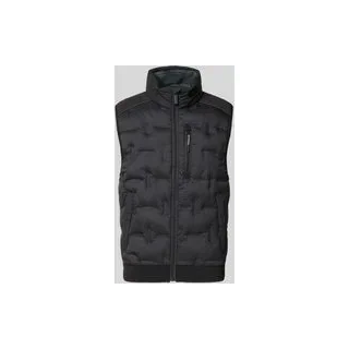 Regular Fit Outdoor-Weste mit reflektierenden Elementen, Black, S